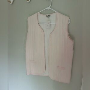 Petite Lucette Soft Pink Quilted Vest
